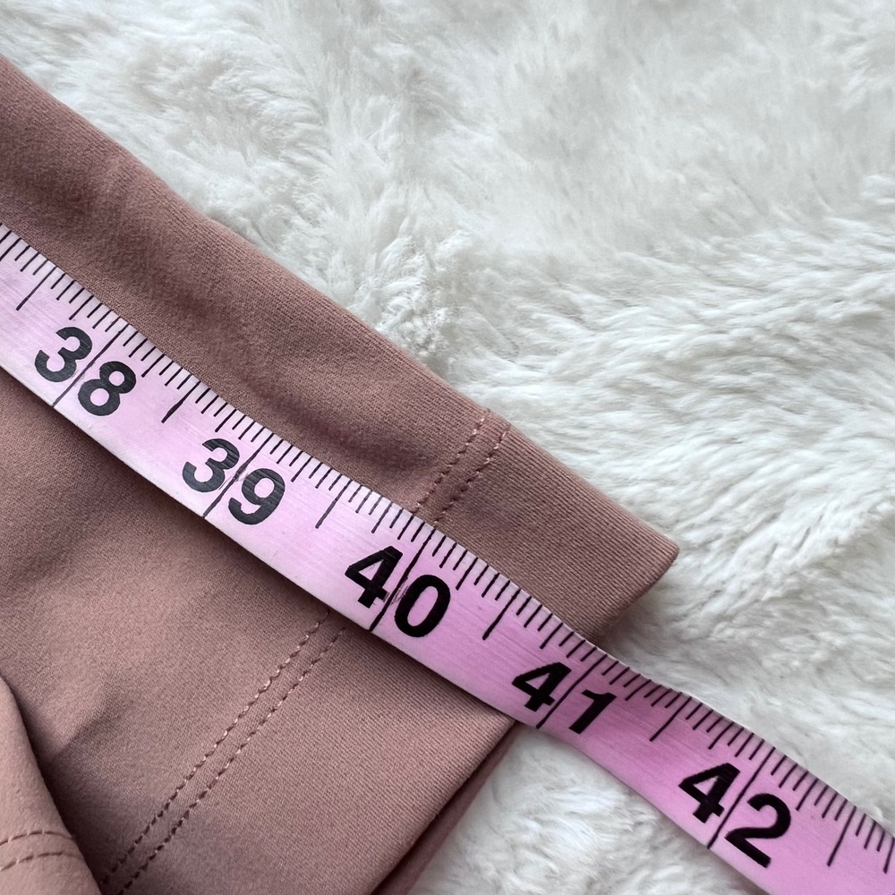 Halara Women Mauve Taupe High Waisted Wide Leg Trousers Pockets Size Large NWT - Picture 12 of 13